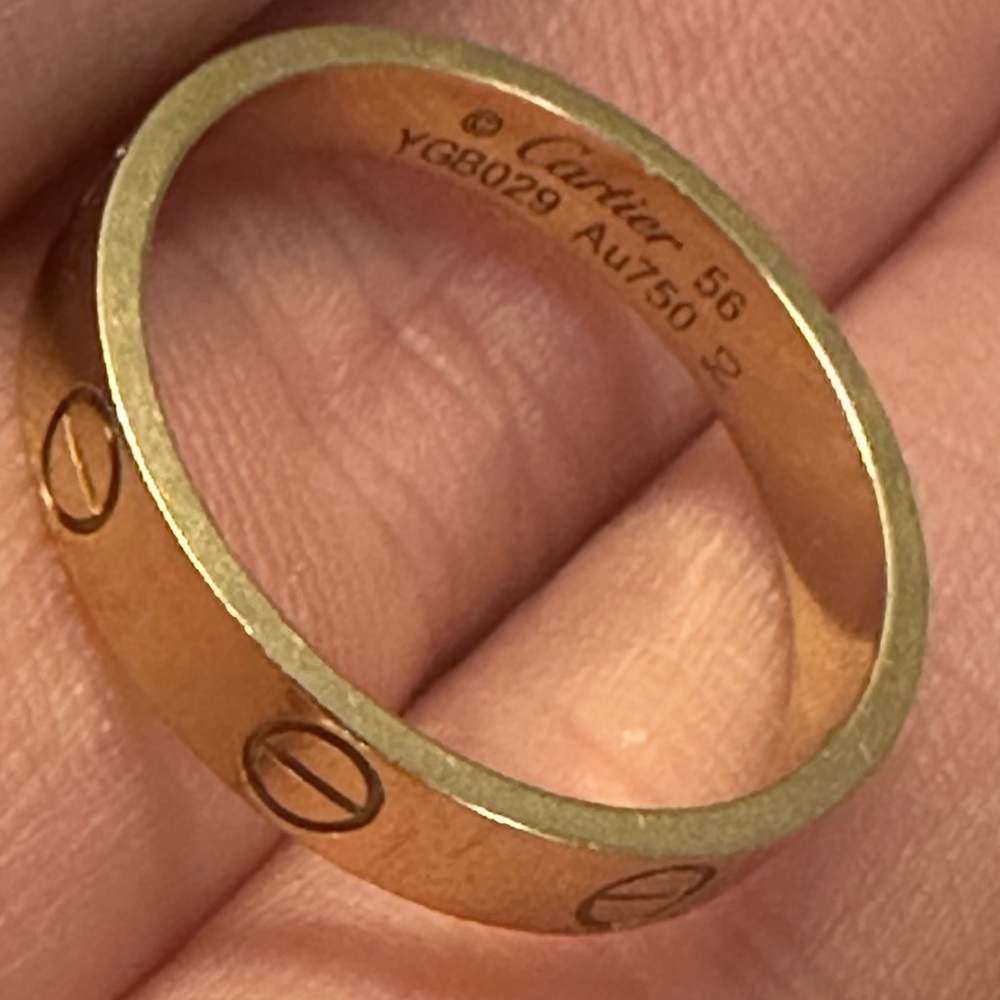 Cartier YG mini love ring